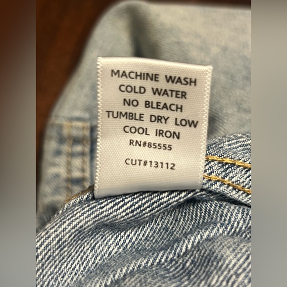 Pistola Brando Star Embroidery Denim Jacket Size Small Fall Winter Festival Boho - Picture 11 of 11